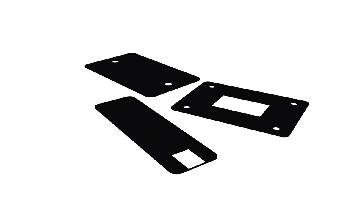 Die-cut graphite heat-spreading pads can be produced with holes, windows and custom contours to match the device layout.