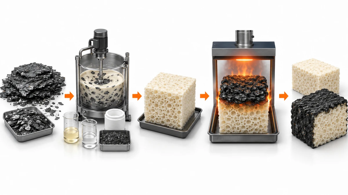 Expandable graphite pu foam trial process