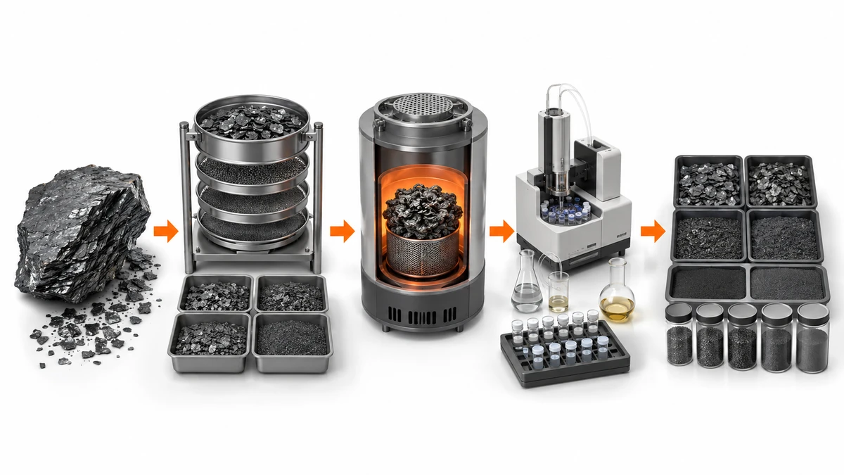 Expandable graphite selection process