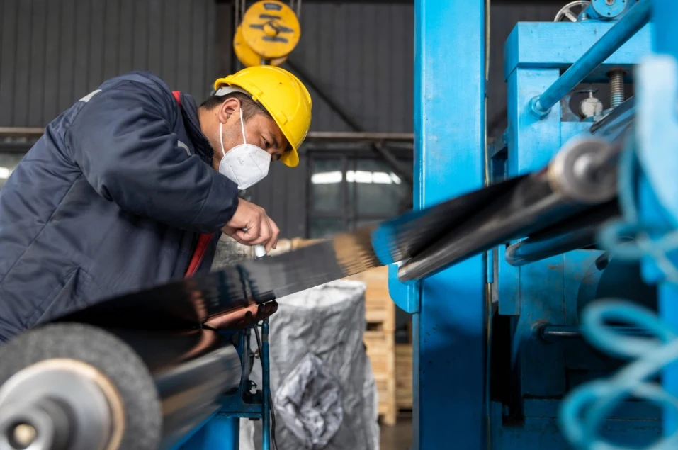 In-Line Calendering & Thickness Inspection — QDZRT Graphite