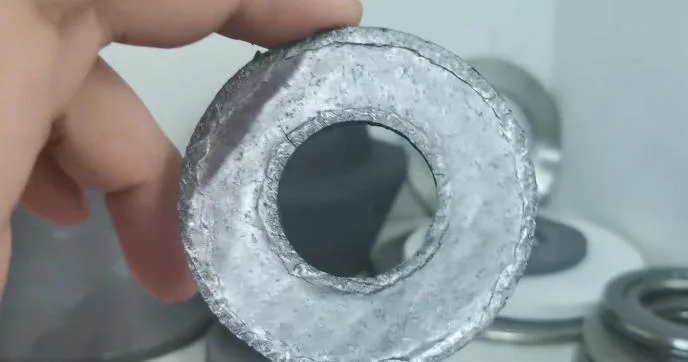 Flexible graphite sheet gasket manufacturing details for industrial graphite application.