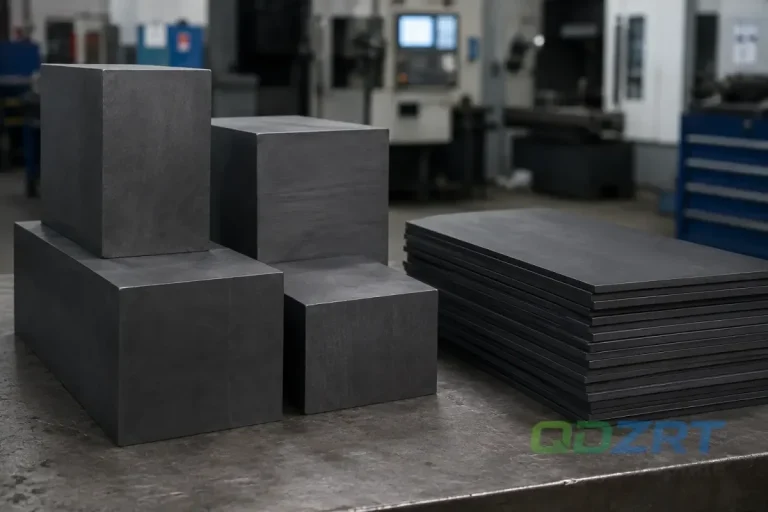 Graphitblock sheet material selection 800x533 for industrial graphite application.