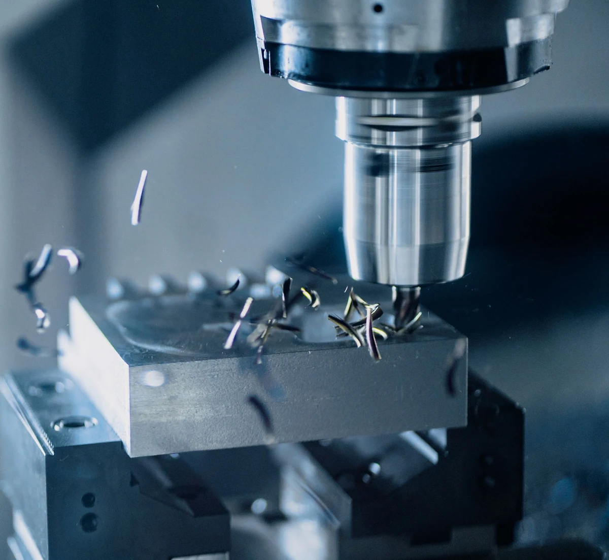 Graphite block surfaces used for specifying and inspecting machined surface finish.