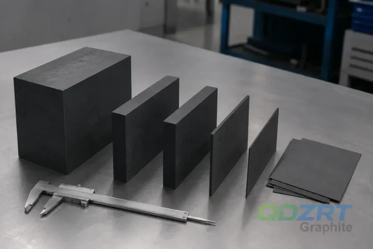 Graphitblock vs sheet thickness comparison 800x533 for industrial graphite application.