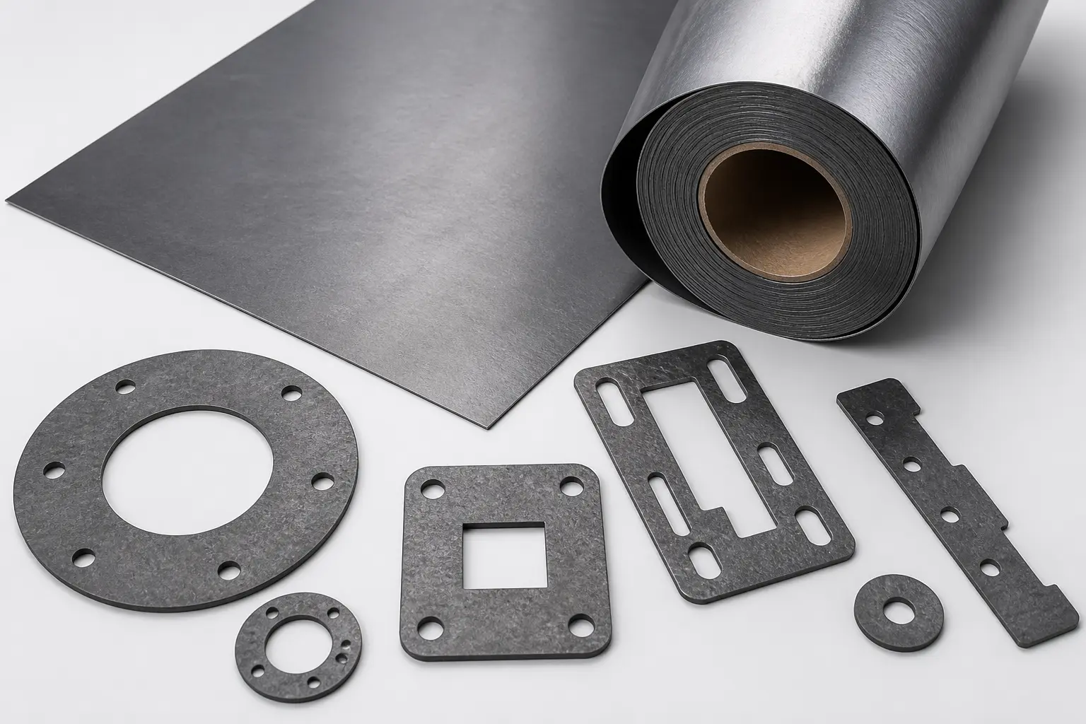 Flexible graphite foil roll thermal graphite sheet and die cut graphite parts