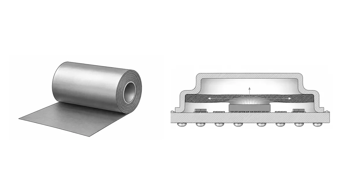 Expanded natural graphite foil and synthetic thermal graphite sheet come from different routes and enter different types of assemblies.