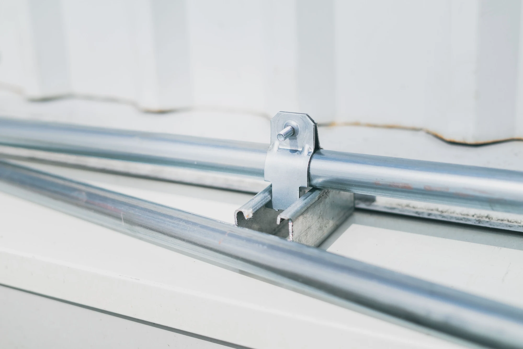 Close-up of stainless-steel pipe connections used for specifying a complete spiral-wound gasket construction.
