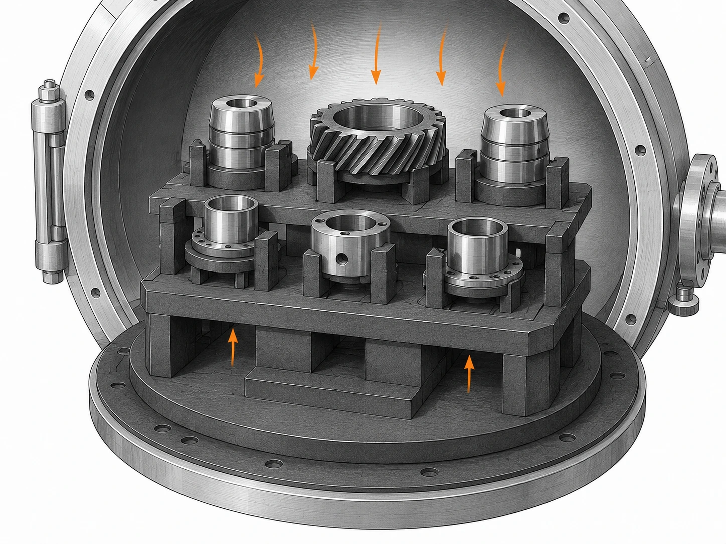 Vacuum furnace fixture cleanliness