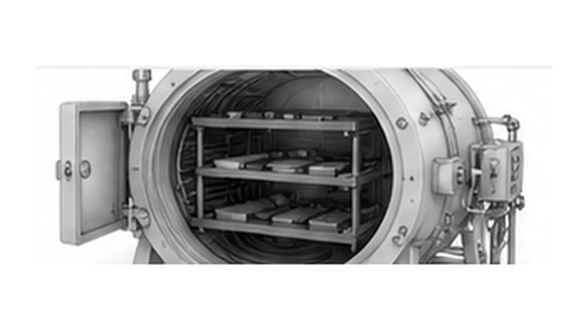 A vacuum furnace hot zone illustrates the controlled non-oxidising environment required for high-temperature graphite components.