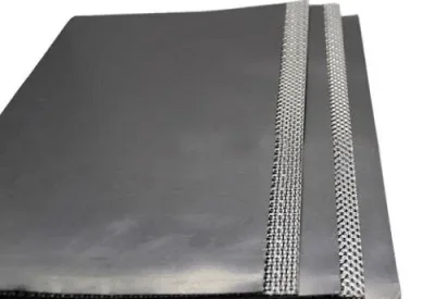 Tanged Metal Reinforced Graphite Sheets